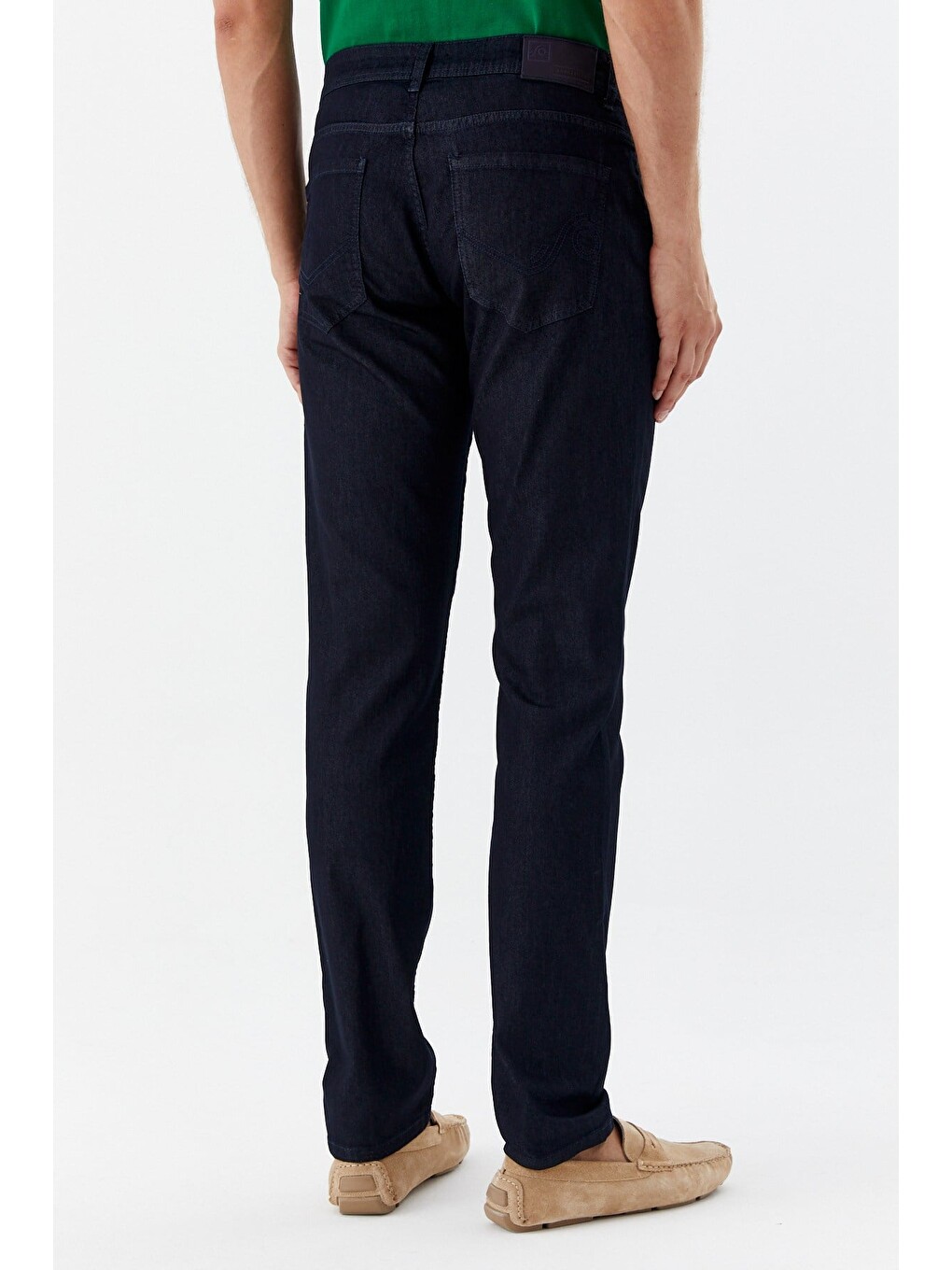 Lacivert Regular Fit Pamuklu Beş Cep Normal Bel Denim Pantolon-4
