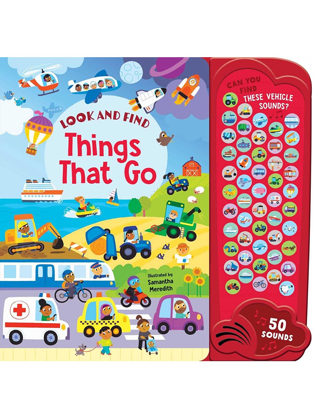 Things That Go: 50 Button Sound Book: Search & find book with 50 noises!