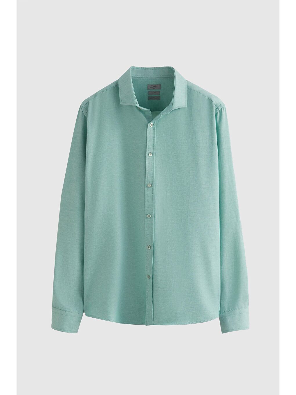 Slim Fit Yeşil Oxford Gömlek-4