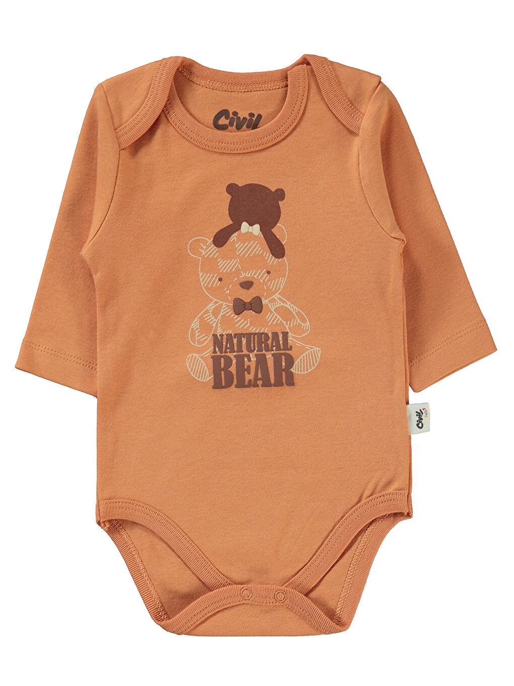 Kahverengi Baby Erkek Bebek 3'lü Takım 6-18 Ay Tarçın-2