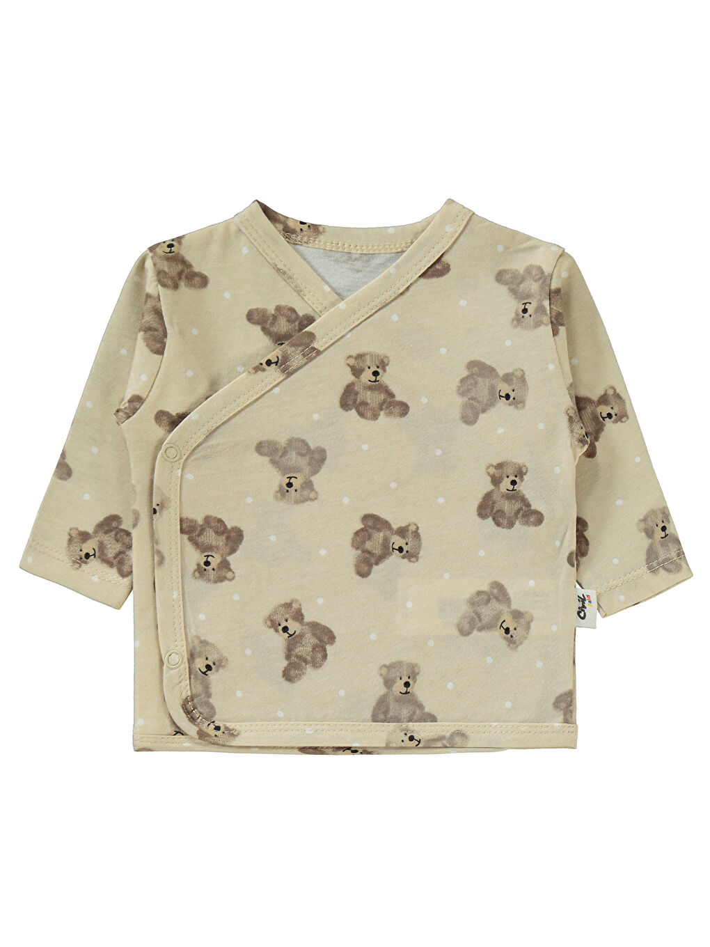 Baby Erkek Bebek Uzun Kol Zıbın Takımları 0-1 Ay Bej-2