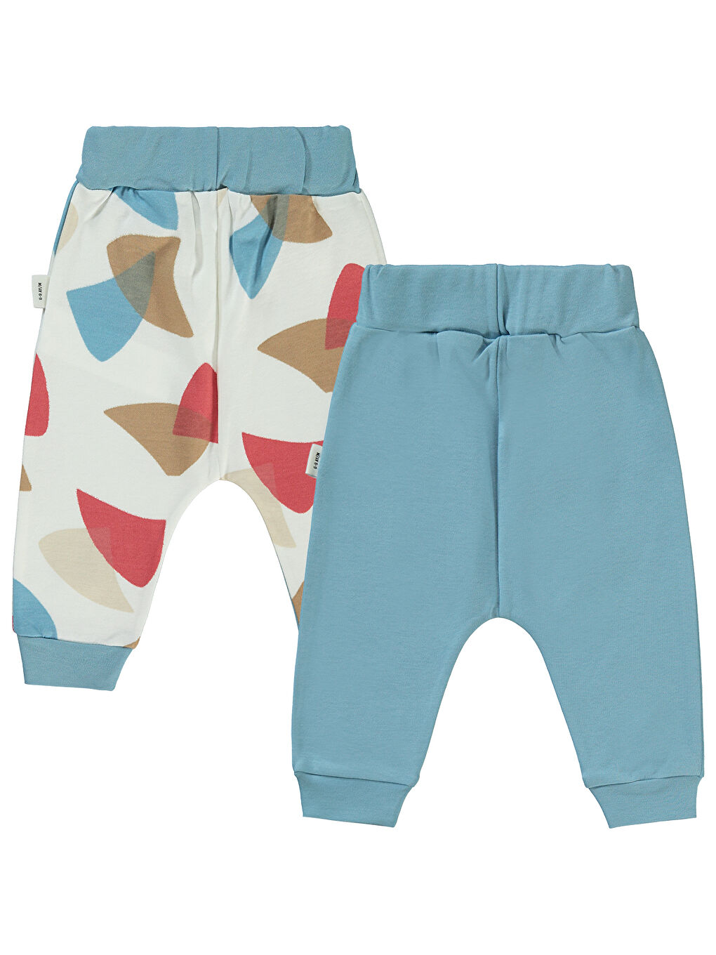 Baby Erkek Bebek 2'li Patiksiz Tek Alt 6-18 Ay Mavi-1