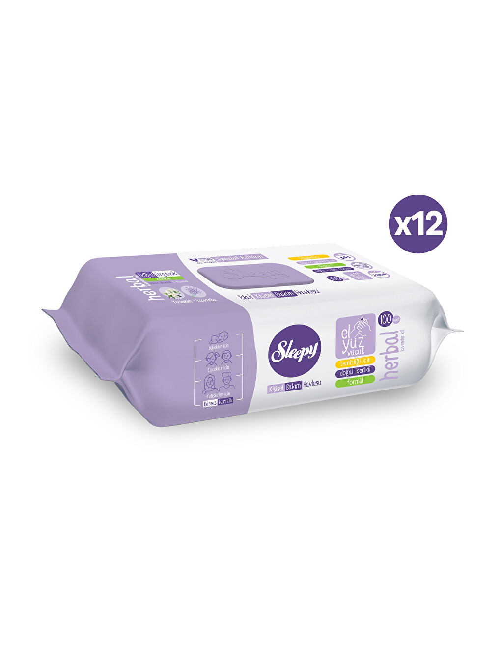 Herbal Kişisel Bakım Havlusu 12x100 (1200 Yaprak)-1