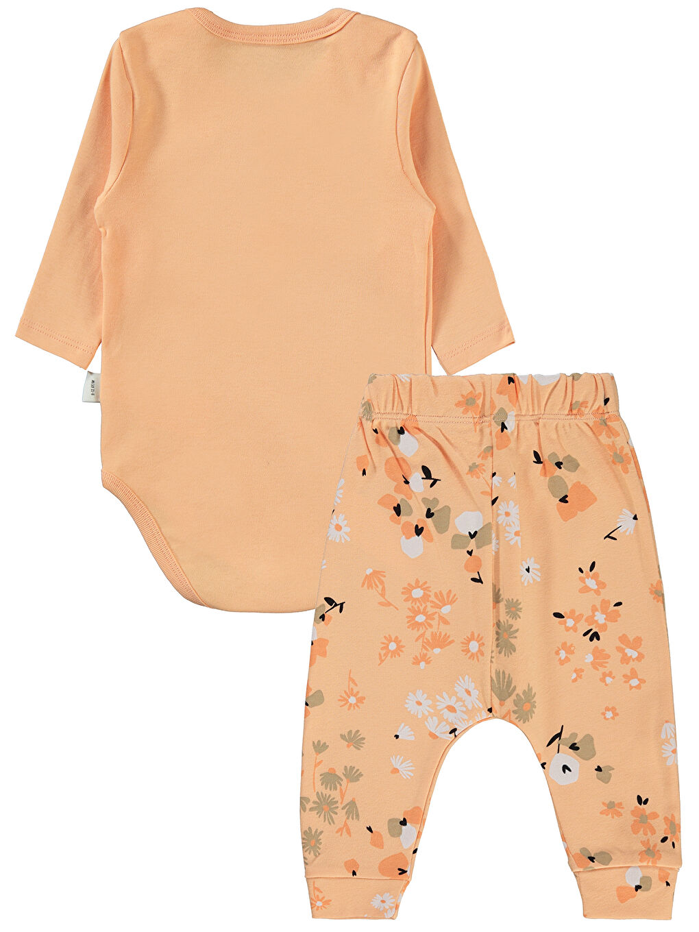 Pembe Baby Kız Bebek 3'lü Takım 6-18 Ay Somon-1