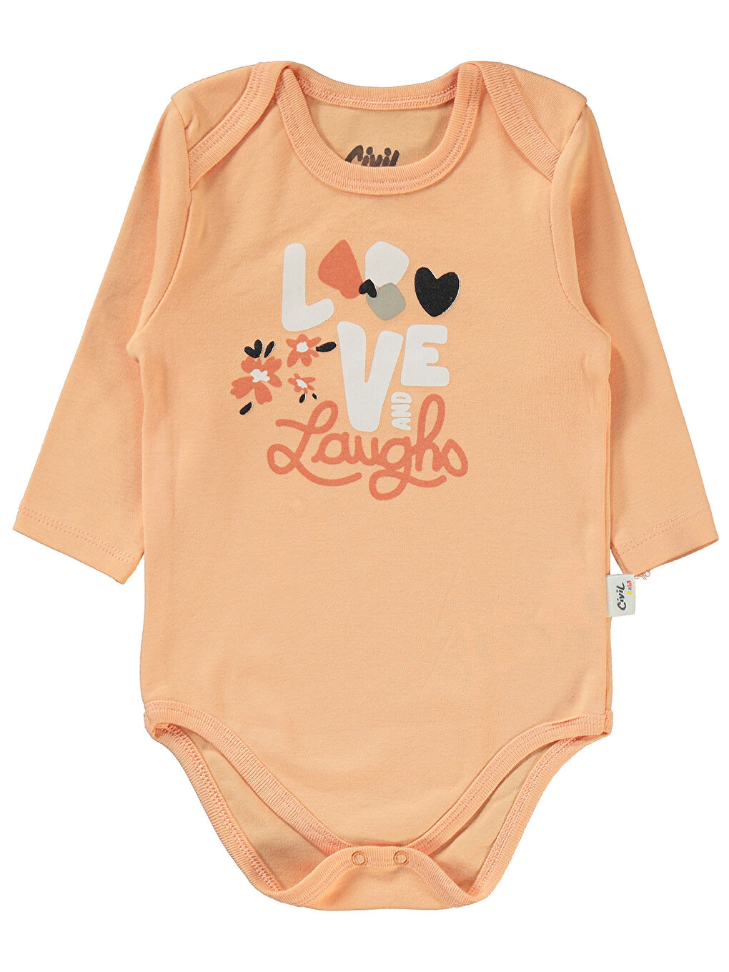 Pembe Baby Kız Bebek 3'lü Takım 6-18 Ay Somon-2