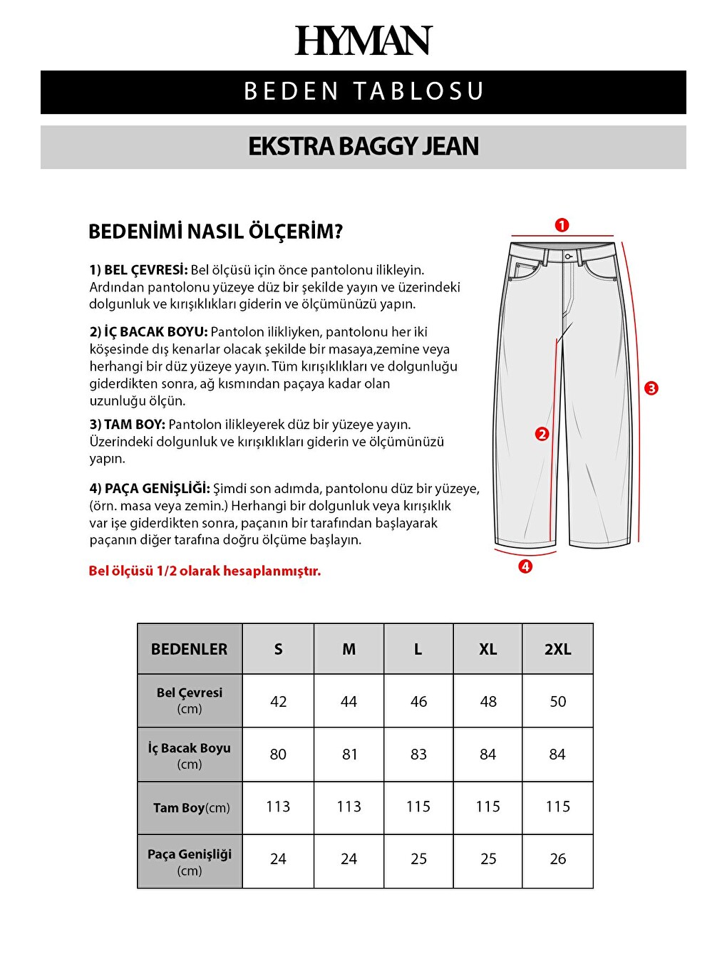 Lacivert Erkek Ekstra Baggy Jean Pantolon-9