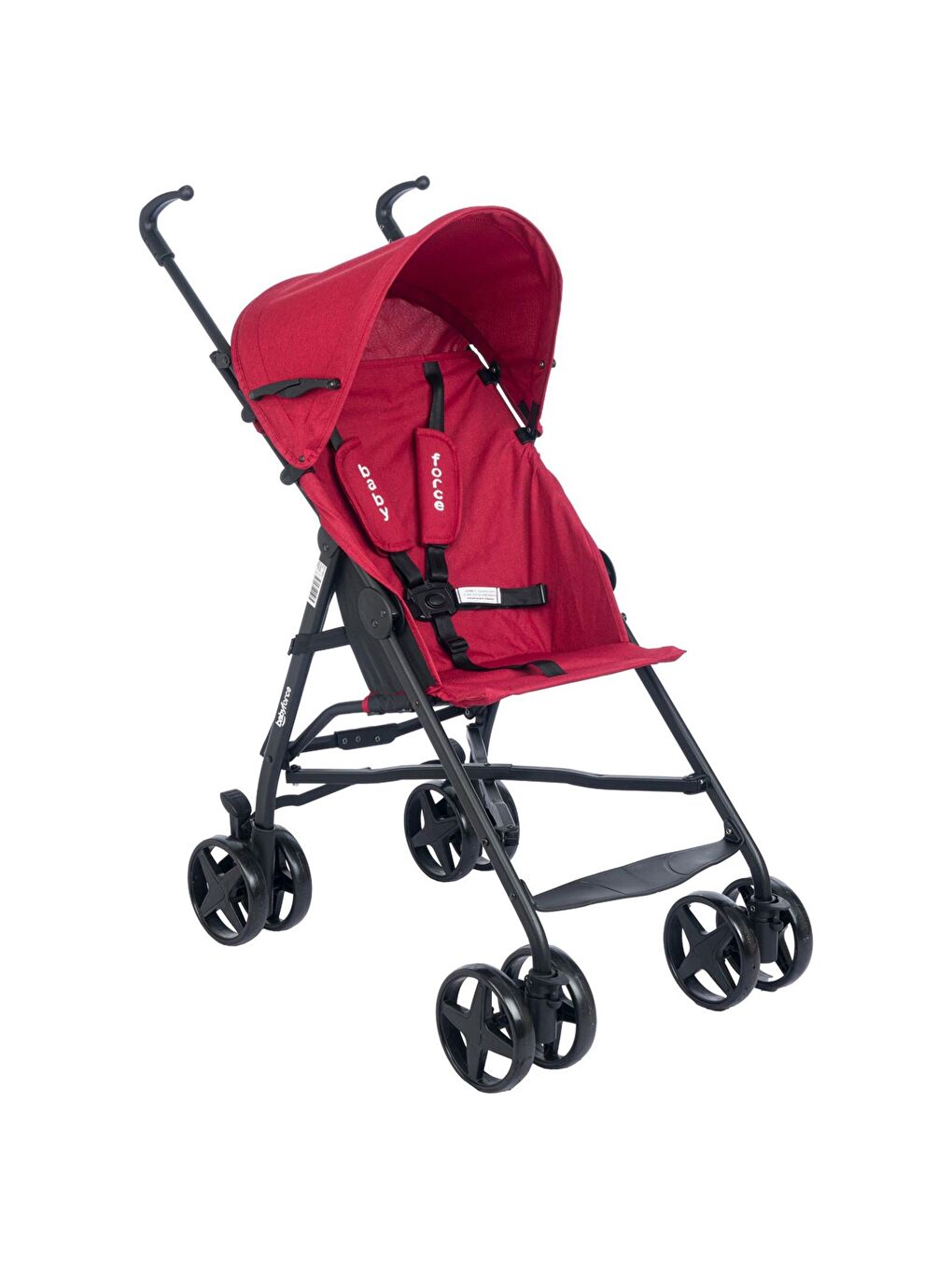 Prava Ekostar Baston Bebek Arabası - Kırmızı Standart-1