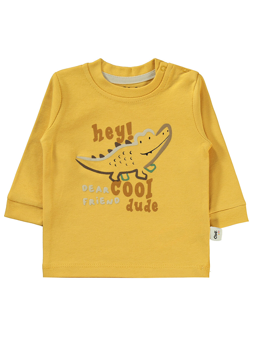 Kahverengi Baby Erkek Bebek 2'li Sweatshirt 6-18 Ay Hardal-3