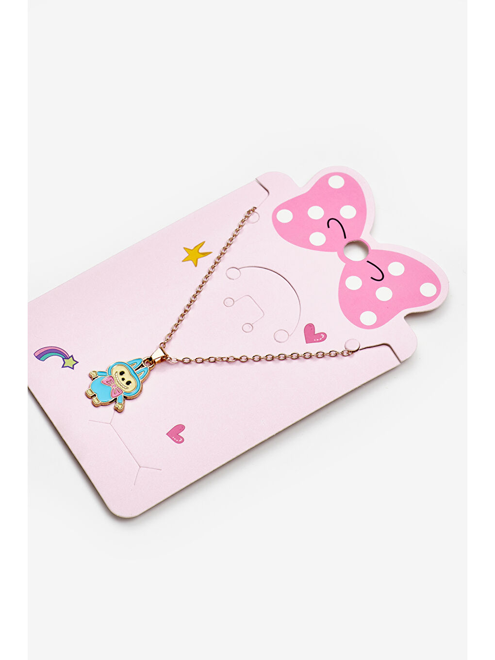 Mavi Oyuncak Figürlü Kız Çocuk Kolye-1