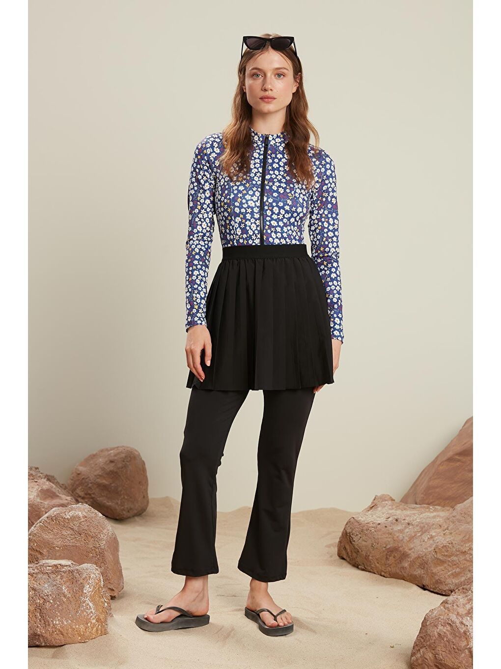 Tesettür Mayo Pantolon Siyah-2