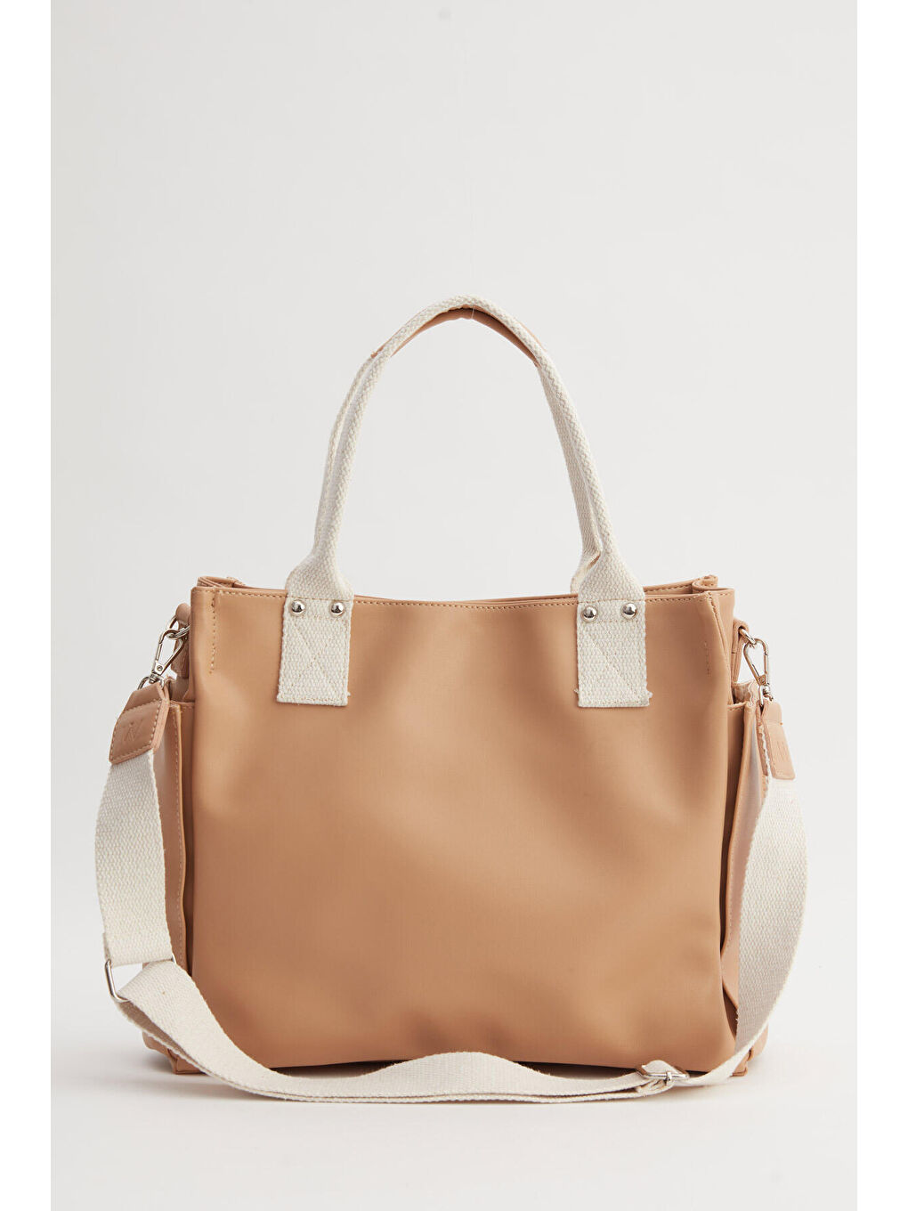 Kahverengi Deri Everyday Bag Camel-3