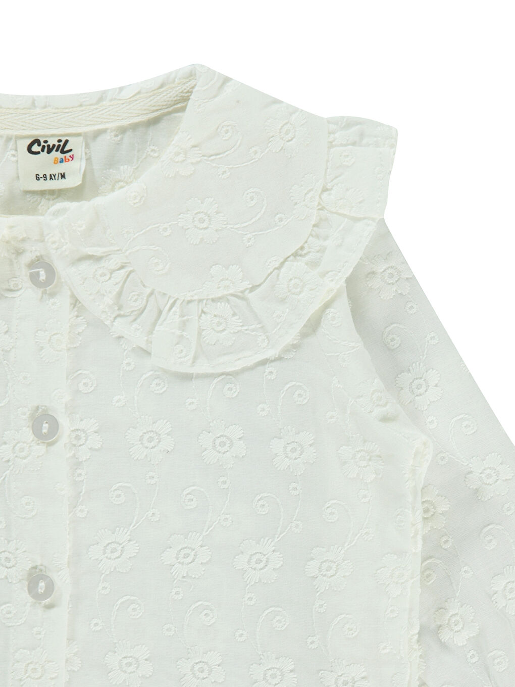 پیراهن آستین بلند نوزاد دختر  سیویل  | Civil - تصویر 3