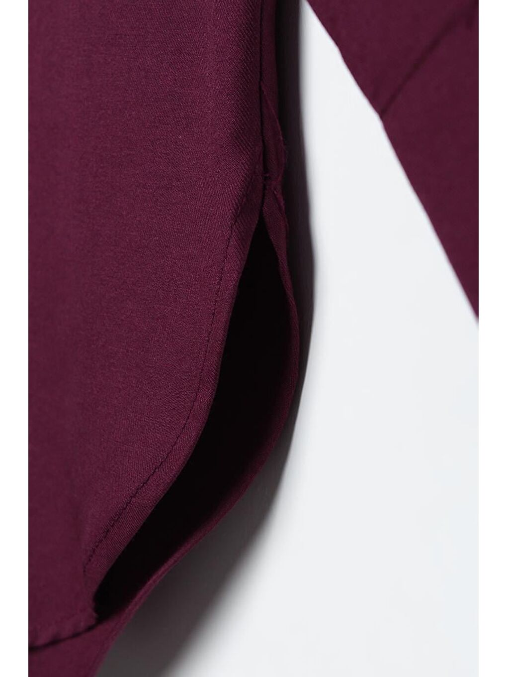 Mürdüm Oversize Basic Gömlek-6