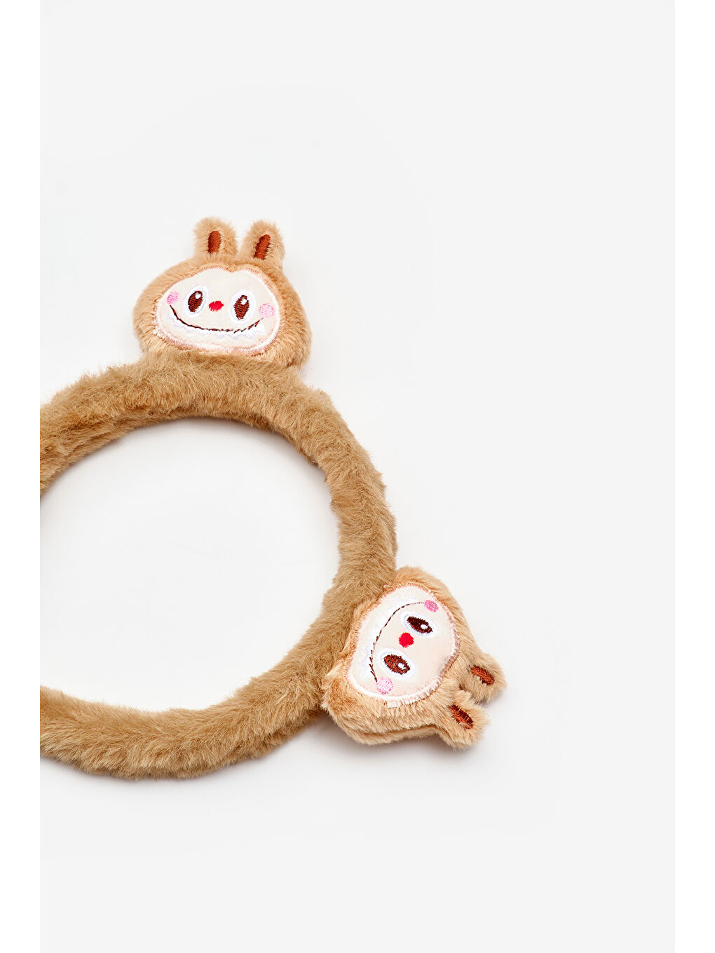 Kahverengi Oyuncak Figürlü Kız Çocuk Pelüş Taç-1