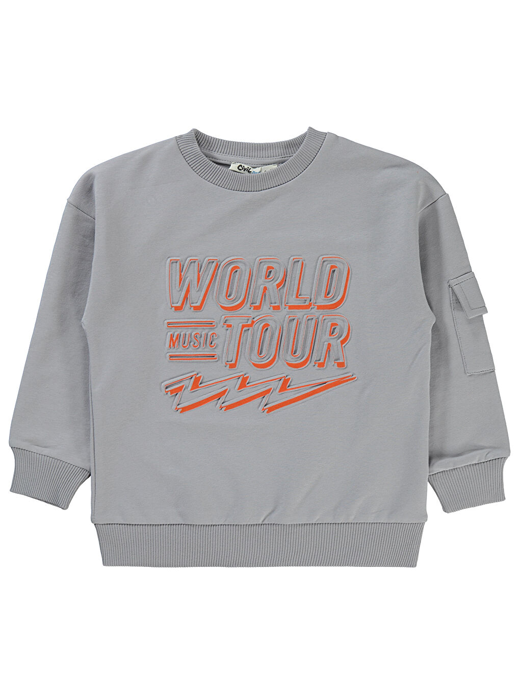 Boys Erkek Çocuk Sweatshirt 2-5 Yaş Gri