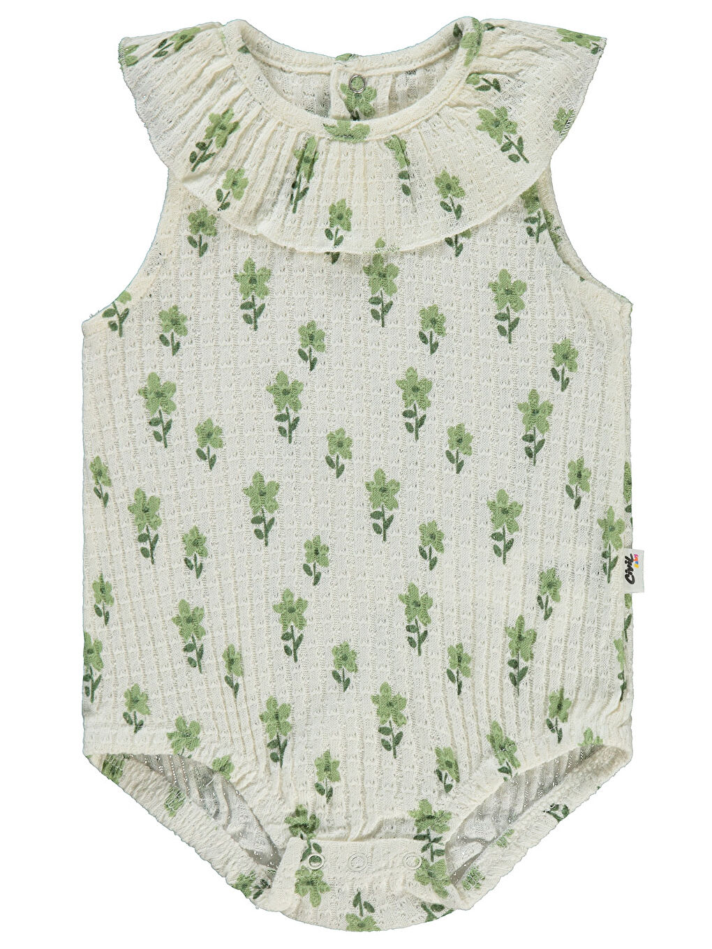 Ekru Baby Kız Bebek Patiksiz Tulum 6-18 Ay Krem