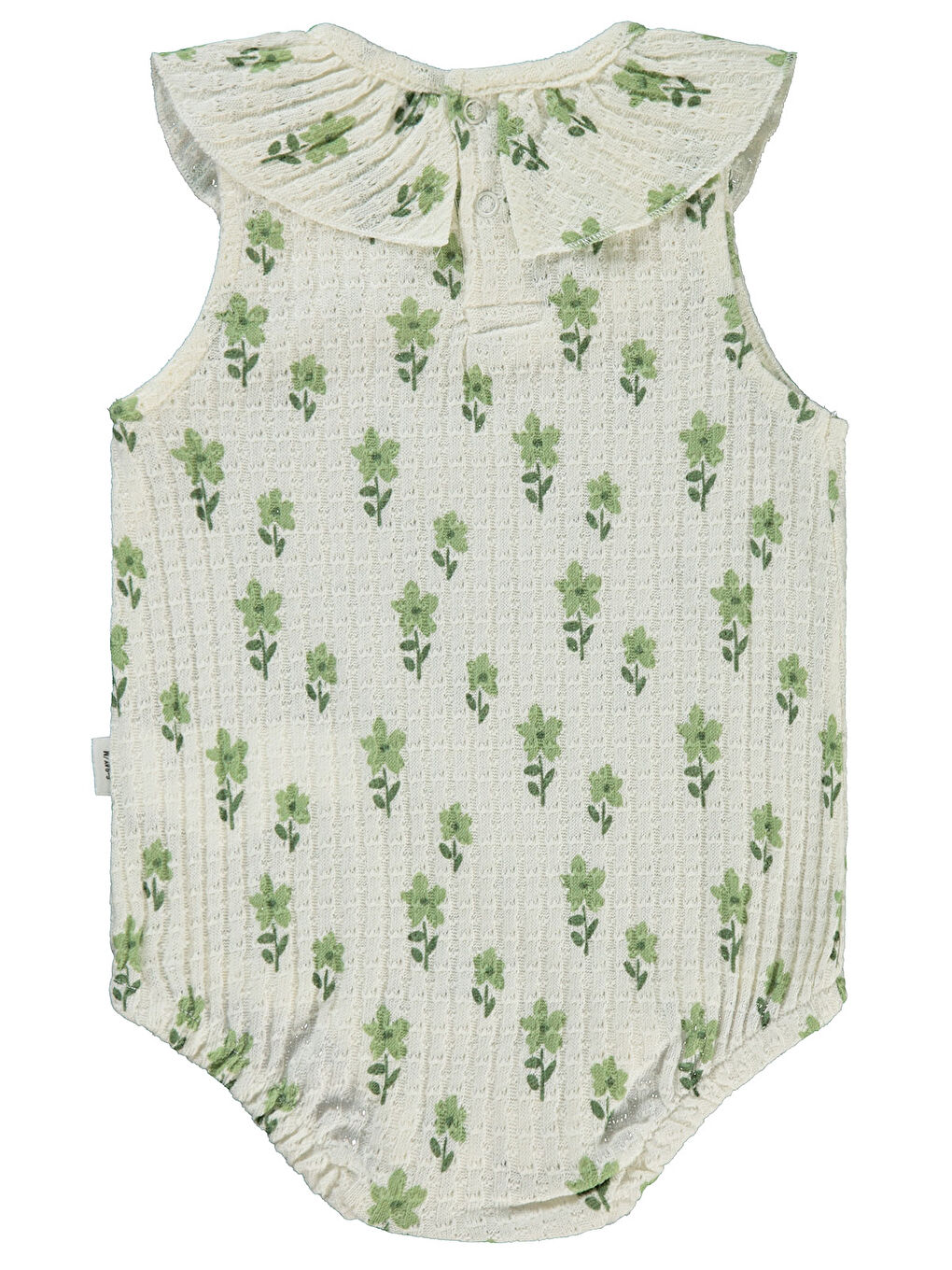 Ekru Baby Kız Bebek Patiksiz Tulum 6-18 Ay Krem-1