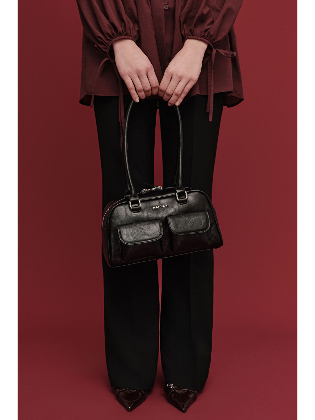 Cepli Retro Çanta Siyah-3