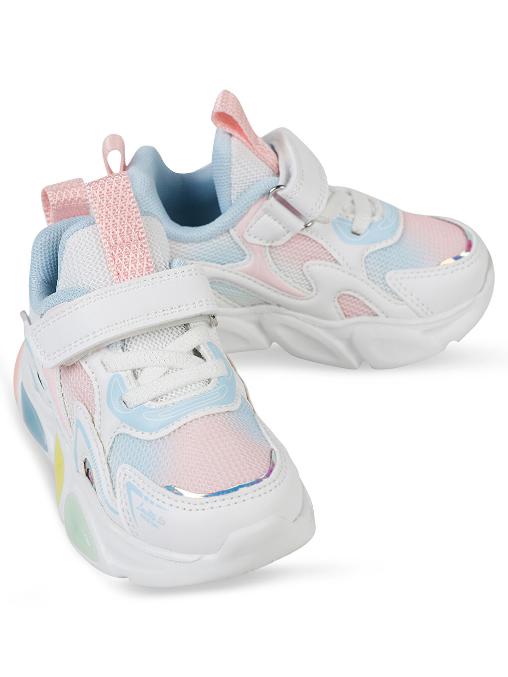 Sport Kız Çocuk Spor Ayakkabı 22-25 Numara Beyaz-Pembe-1