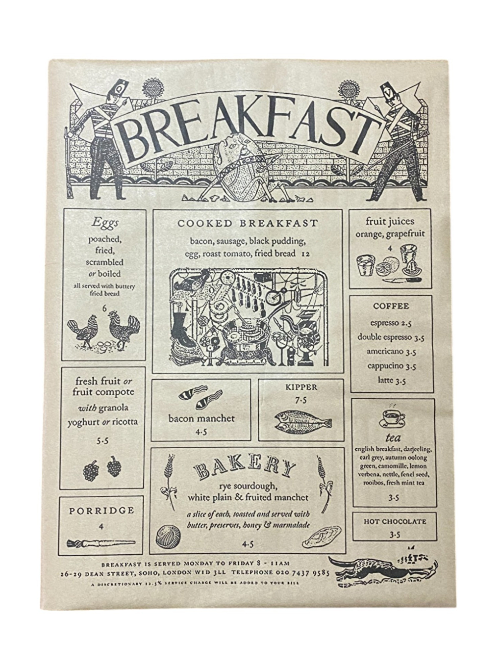 Bej Vintage Desenli Breakfast Kahvaltı Servis Ve Sunum Kağıdı 37x28 Cm 100 Adet-5