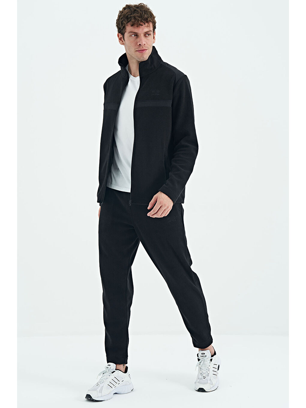 Doyle Siyah Erkek Polar Eşofman Takım - 85225-1