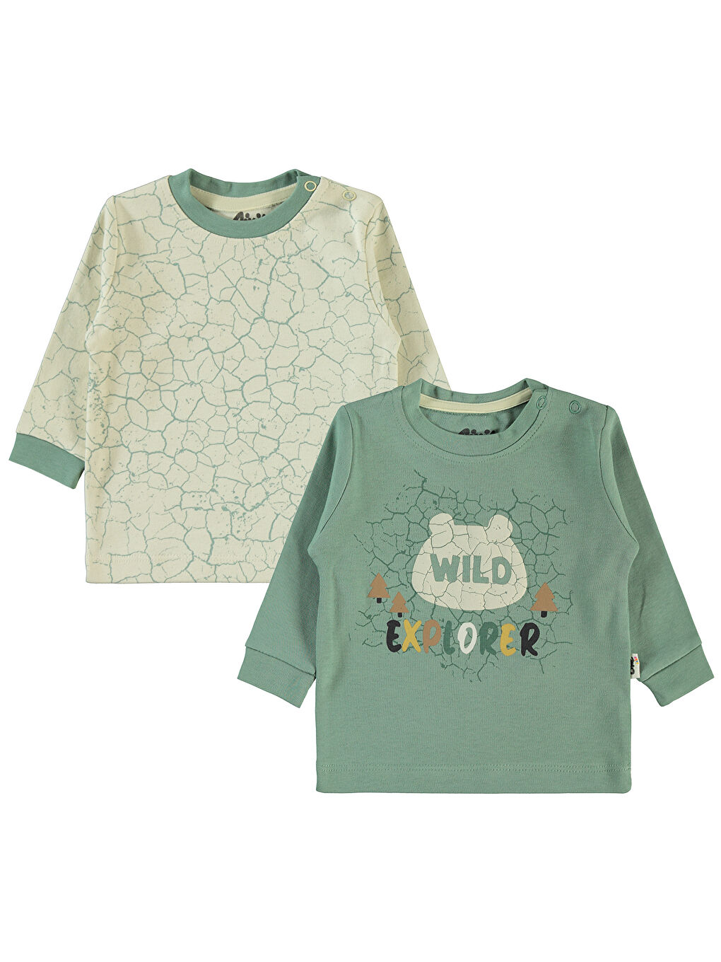 Bebek 2'li Sweatshirt 6-18 Ay Çağla Yeşili