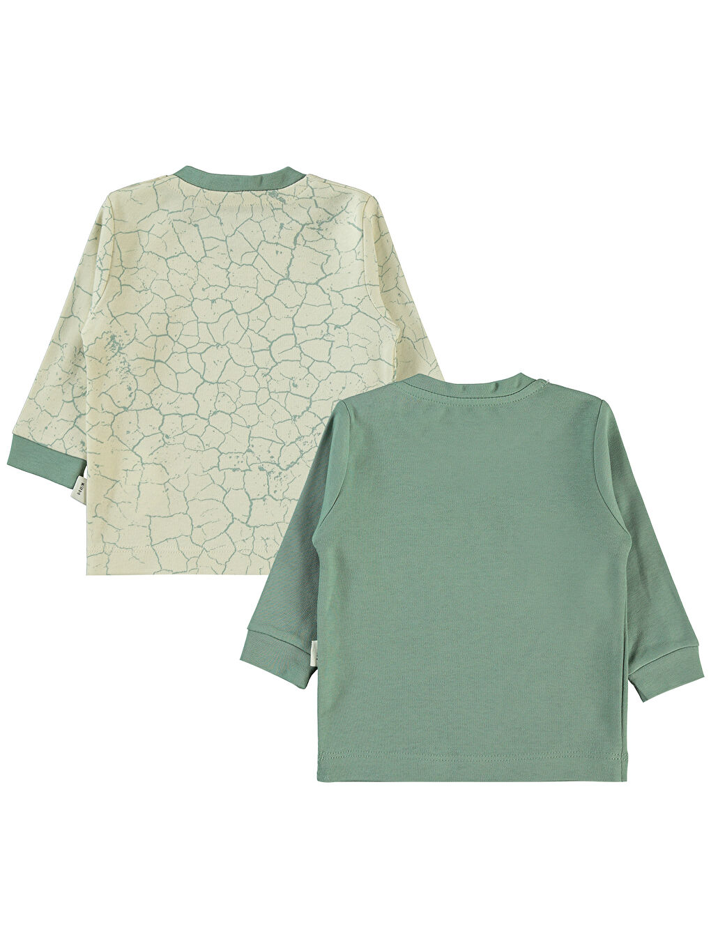 Bebek 2'li Sweatshirt 6-18 Ay Çağla Yeşili-1