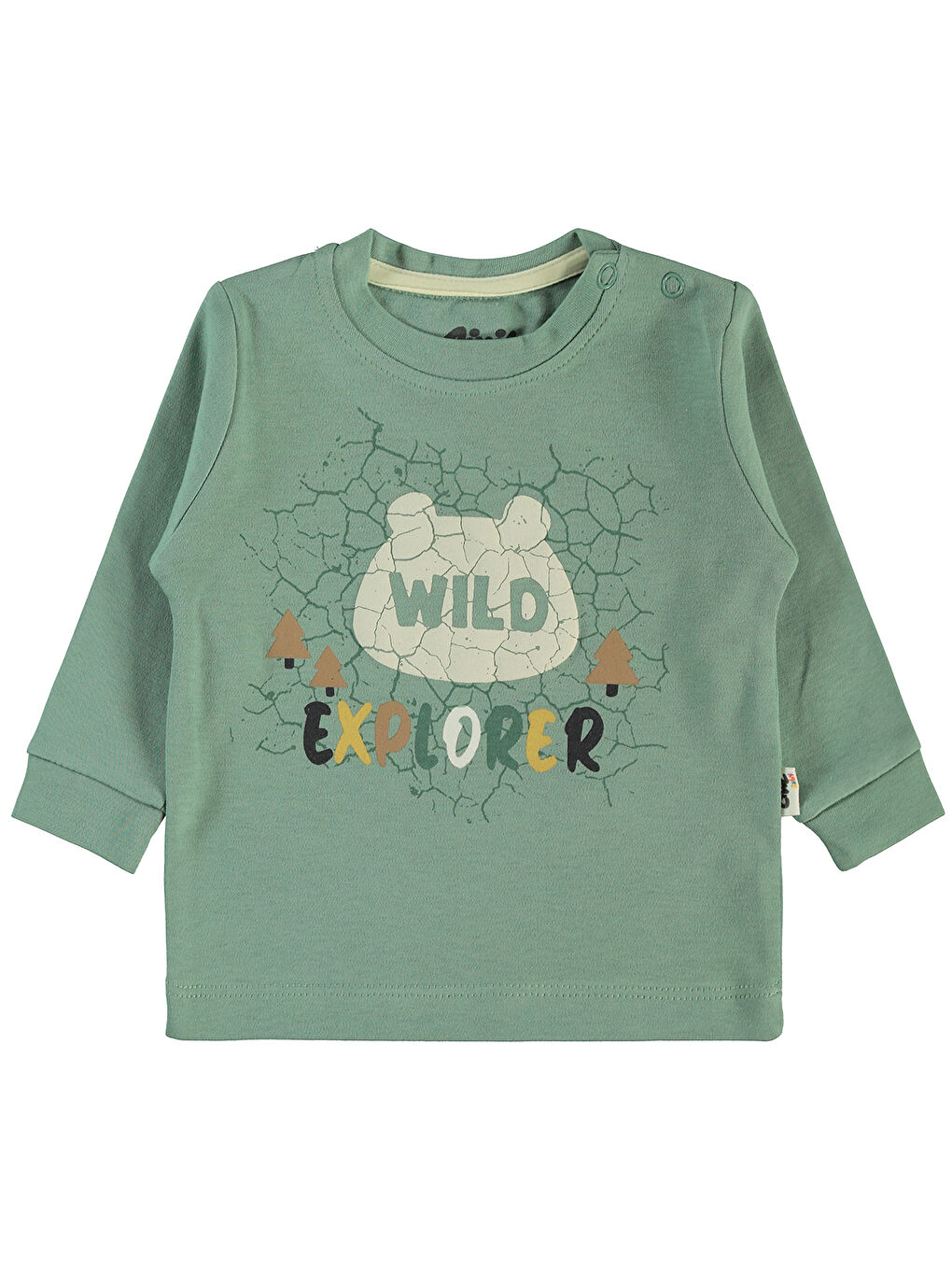 Bebek 2'li Sweatshirt 6-18 Ay Çağla Yeşili-3