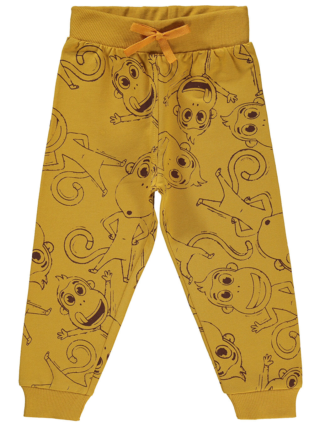 Kahverengi Boys Erkek Çocuk Eşofman Altı 2-5 Yaş Hardal