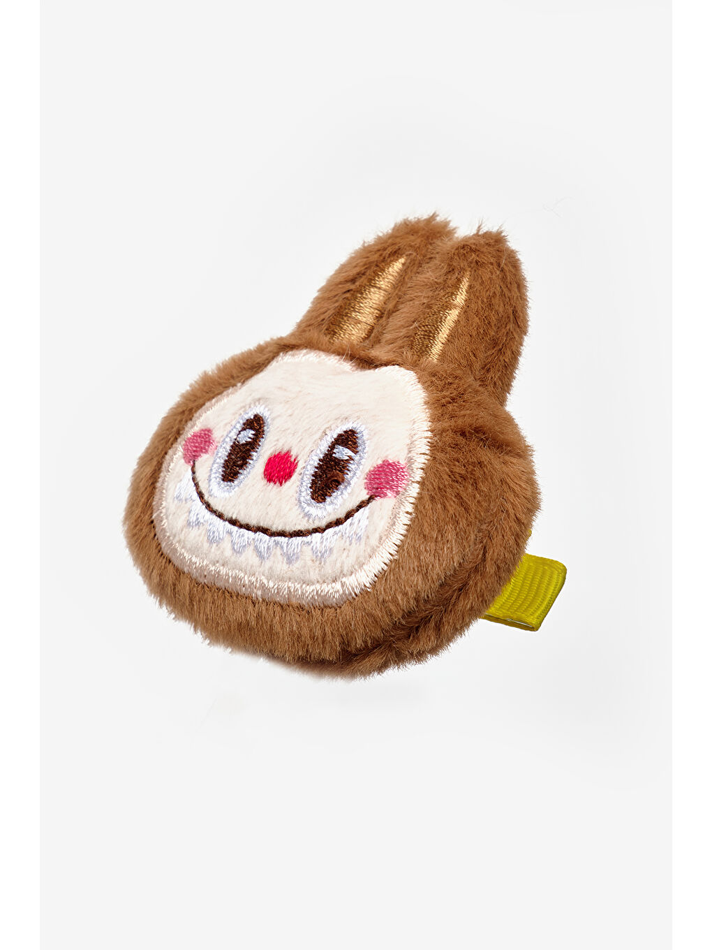 Kahverengi Pelüş Oyuncak Figürlü Kız Çocuk Klips Toka-1