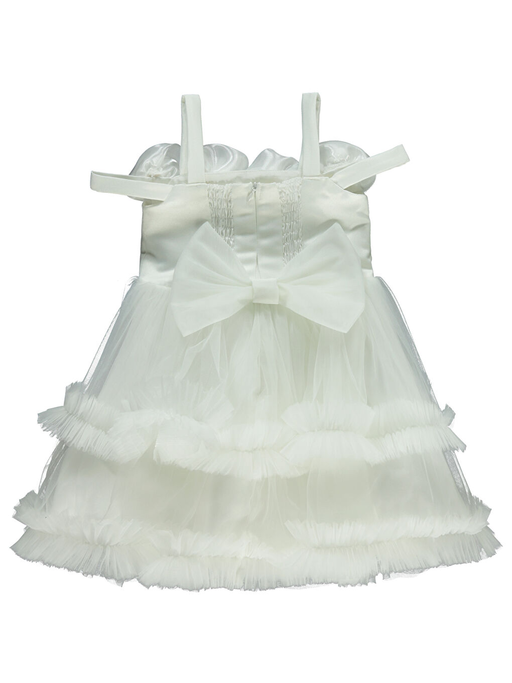Girls Kız Çocuk Abiye 2-5 Yaş Kırık Beyaz-1