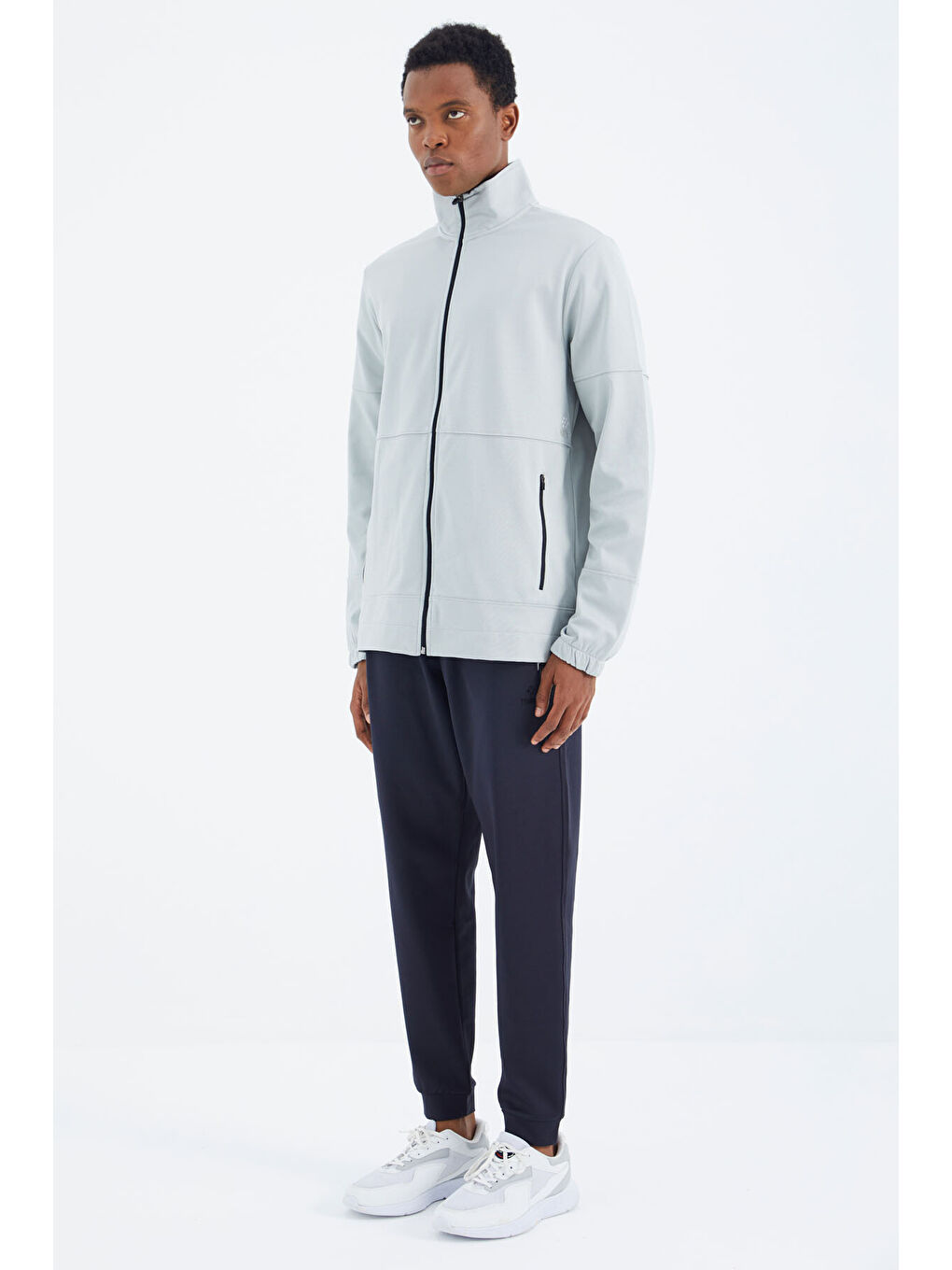 Antrasit Bağcıklı Cep Detaylı Rahat Kalıp  Erkek Jogger Eşofman Altı - 84993-4