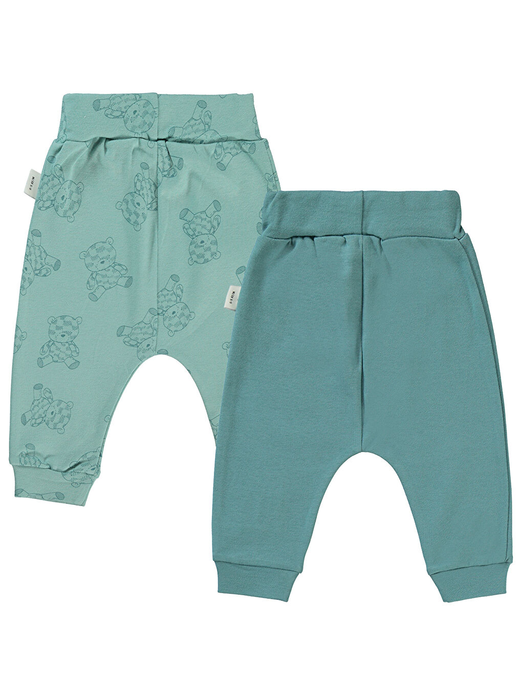 Baby Erkek Bebek 2'li Patiksiz Tek Alt 6-18 Ay Petrol-1