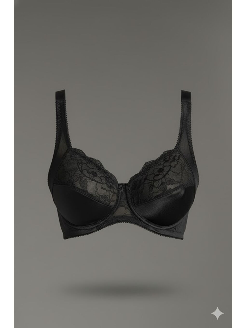 Dantel Detaylı Minimizer Sütyen C12305 Siyah
