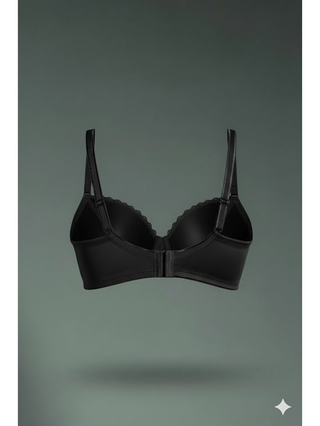 Dantel Detaylı Minimizer Sütyen C12305 Siyah-1