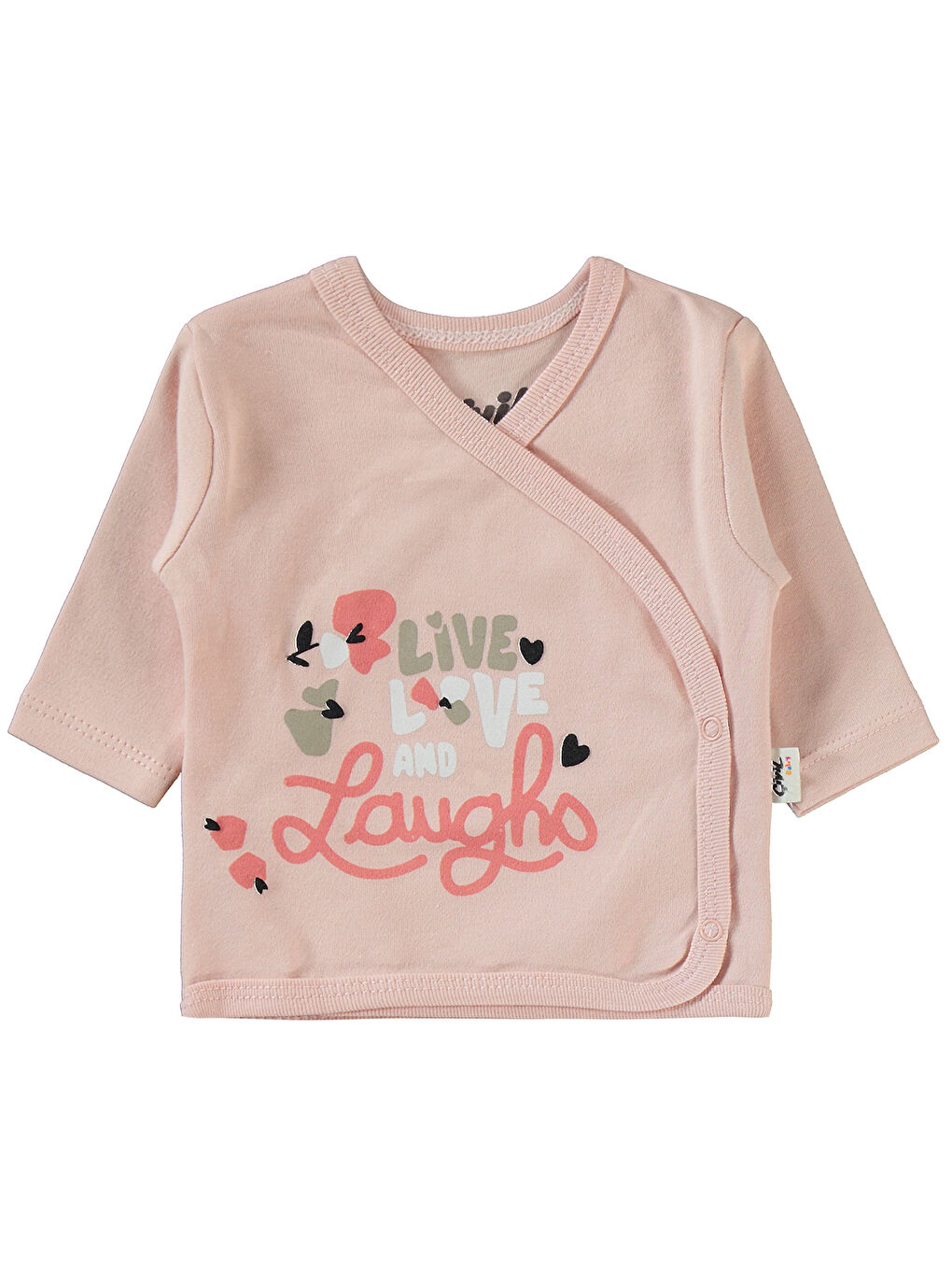 Pembe Baby Kız Bebek 4'lü Zıbın Takımları Pudra-1