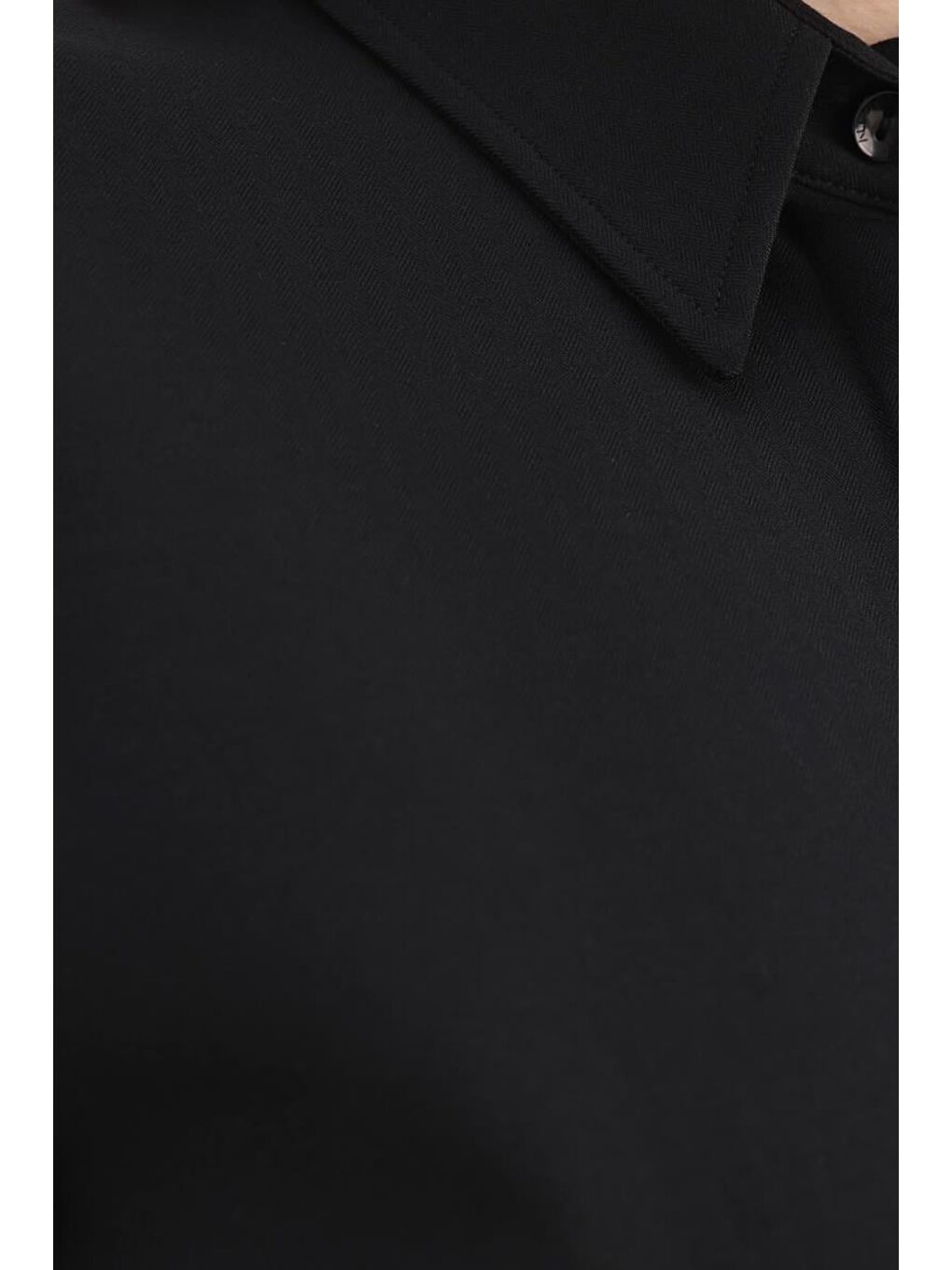 Siyah Basic Gizli Patlı Gömlek Tunik-4