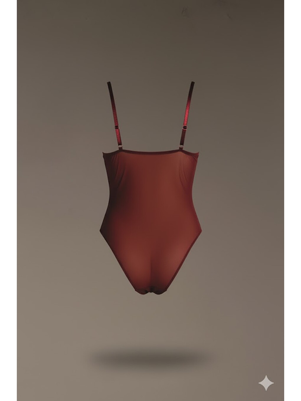 Desteksiz Dantelli Çıtçıtlı Body C15080 Bordo-1