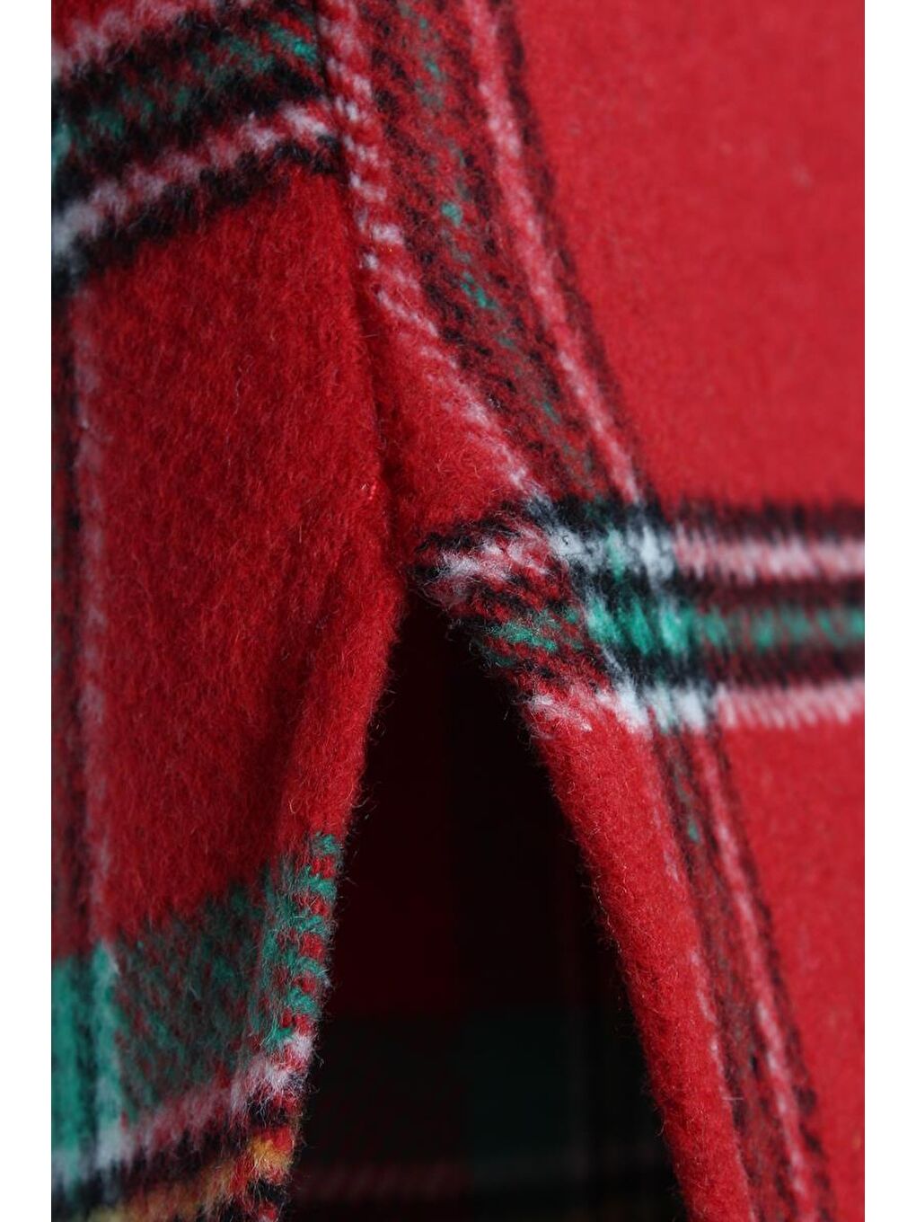 Kırmızı-Yeşil Oversize Oduncu Gömlek Tunik-4