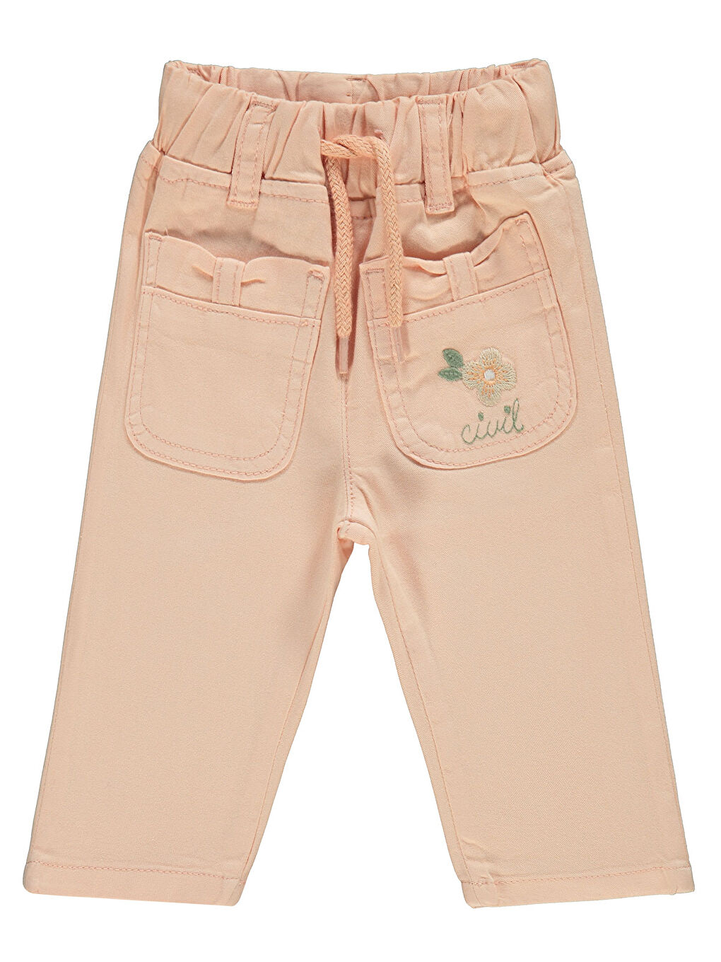 Pembe Baby Kız Bebek Pantolon 6-18 Ay Somon