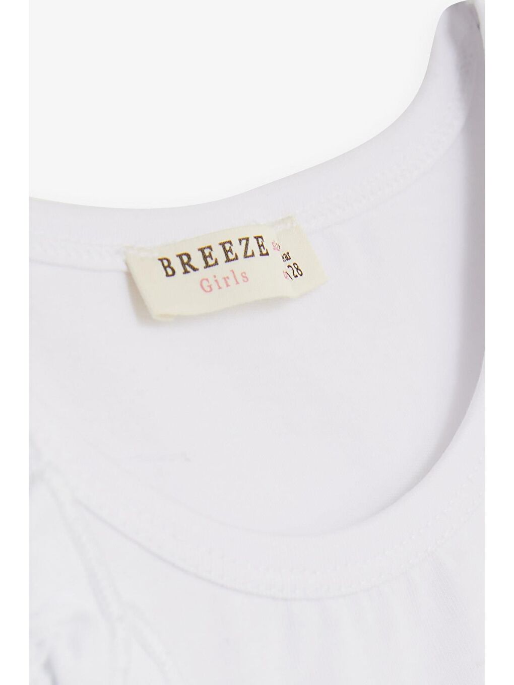 Kız Çocuk Şortlu Takım Puantiyeli Fiyonklu Fırfırlı Beyaz (4-8 Yaş)-4