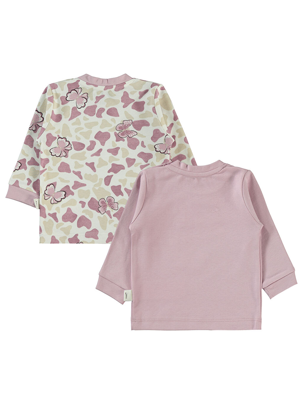 Baby Kız Bebek 2'li Sweatshirt 6-18 Ay Lila-1