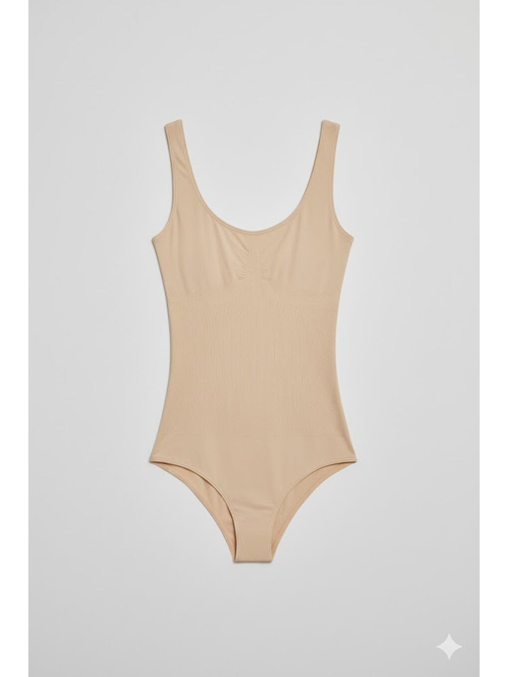 Bej C12018 Kalın Askılı Slip Korse Ten