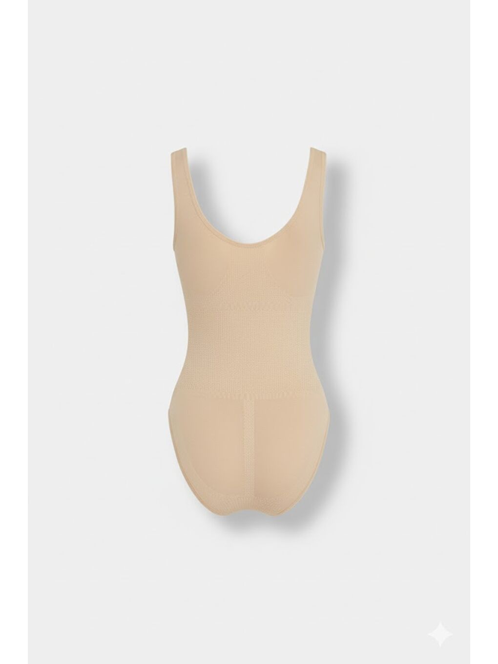 Bej C12018 Kalın Askılı Slip Korse Ten-1