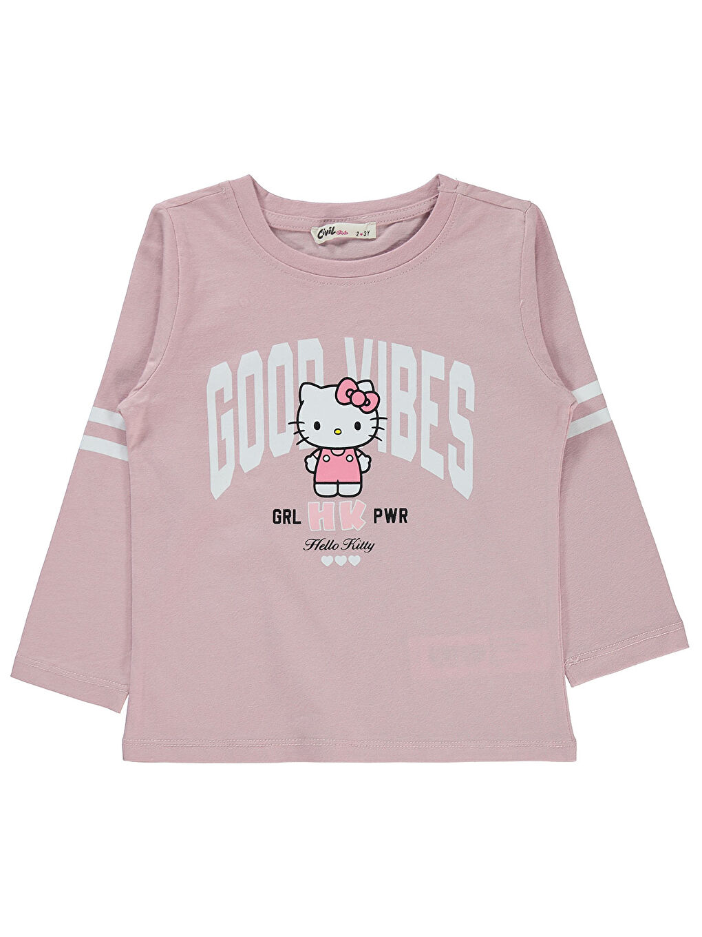 Girls Kız Çocuk Sweatshirt 2-5 Yaş Pembe