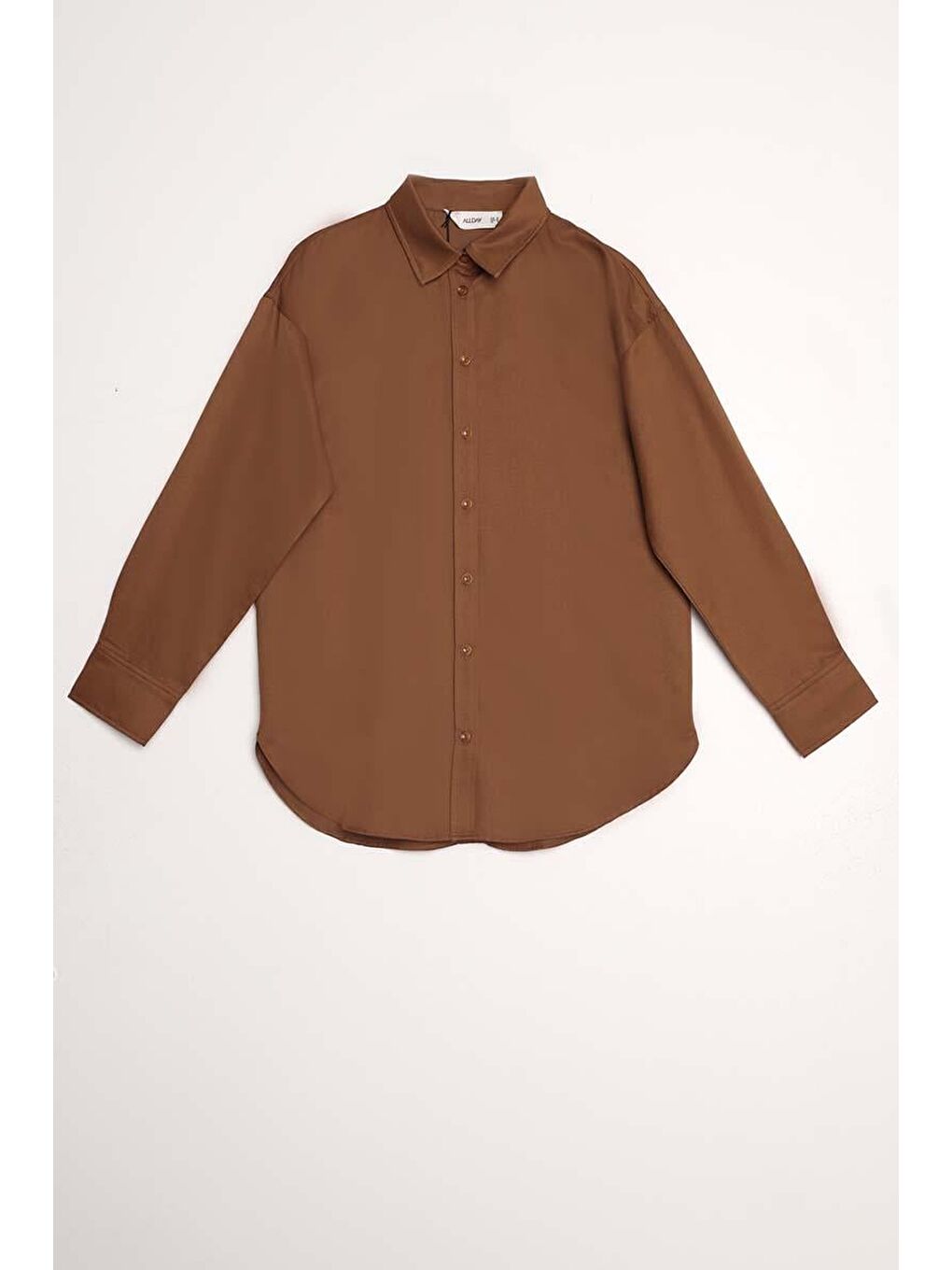 Kahverengi Kahve Önden Ve Arkadan Düğmeli Gömlek-4