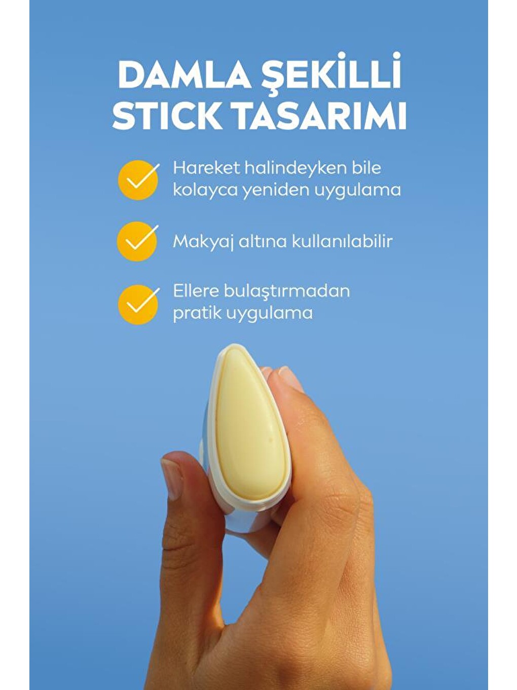 Sun Spf50 Yüksek Güneş Korumalı Stick Yüz Güneş Kremi 15 Gr,hassas Yüz Bölgeleri,kokusuz Formül-4
