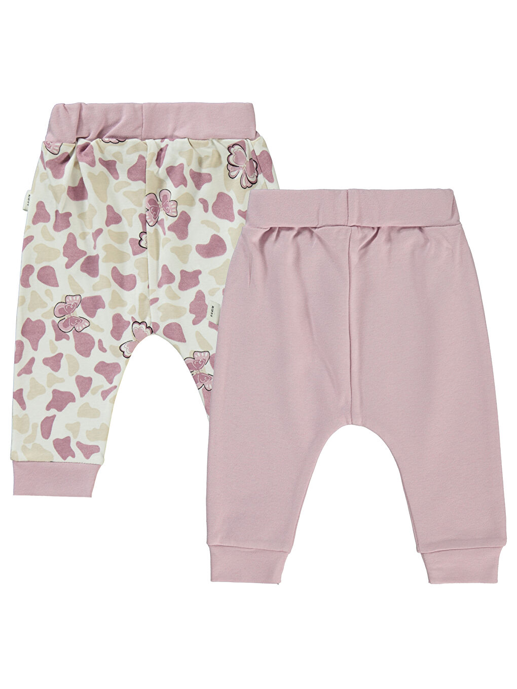 Baby Kız Bebek 2'li Patiksiz Tek Alt 6-18 Ay Lila-1