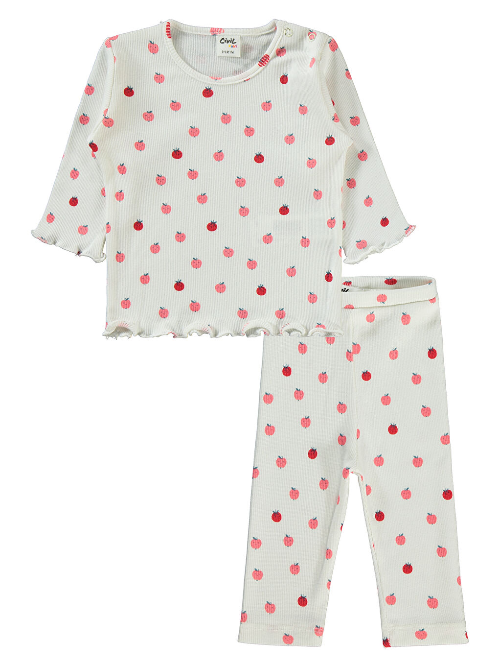 Baby Kız Bebek Takım 6-18 Ay Ekru