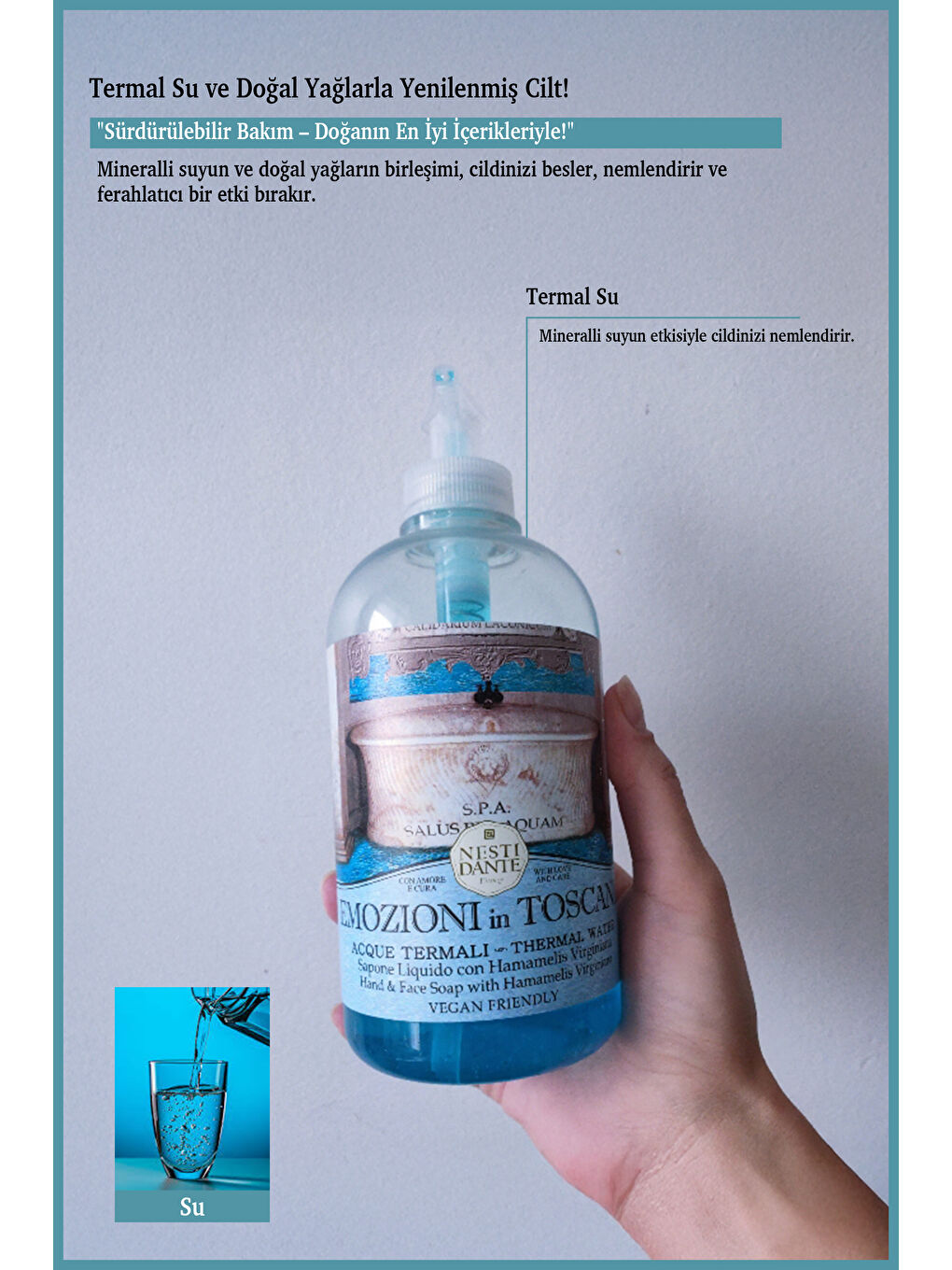 Emozioni In Toscana Acque Termal Sıvı Sabun 500ml |Nemlendirici| Mineralli Su-2